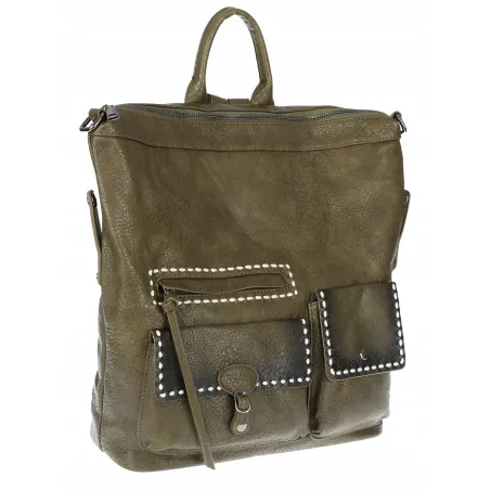 Plecak torebka damska pojemna shopper na ramię duża torba TB9259 Zielona