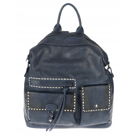 Plecak torebka damska pojemna shopper na ramię duża torba TB9259 Granatowa