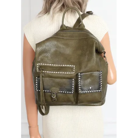 Plecak torebka damska pojemna shopper na ramię duża torba TB9259 Zielona