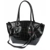 Torebka Damska Listonoszka Kuferek na Ramię modna łódka CHLGR3102 Czarna