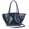 Torebka Damska Listonoszka Kuferek na Ramię modna łódka CHLGR3102 Granatowa