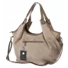Torebka Damska Shopperka Worek Pojemna A4 eko zamsz CWJTT2922 Beżowa