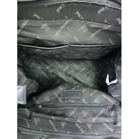 Torebka Damska Shopperka Worek Pojemna A4 eko zamsz CWJTT2922 Beżowa