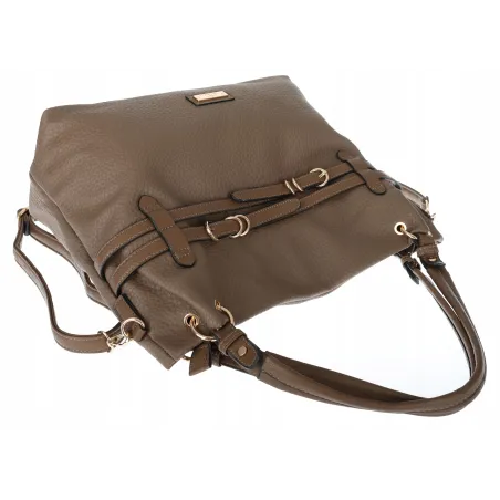 Torebka Damska Shopperka Worek Pojemna A4 Modna Duża Torba CH9911 Brązowa