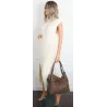 Torebka Damska Shopperka Worek Pojemna A4 Modna Duża Torba CH9911 Brązowa