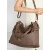 Torebka Damska Shopperka Worek Pojemna A4 Modna Duża Torba CH9911 Brązowa