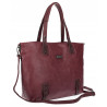 Torebka damska shopper A4 elegancka torba duża do pracy CH6687 Bordowa