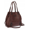 Torebka damska shopper A4 elegancka torba duża do pracy CH6687 Czekoladowa