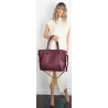 Torebka damska shopper A4 elegancka torba duża do pracy CH6687 Bordowa