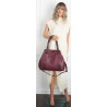 Torebka damska shopper A4 elegancka torba duża do pracy CH6687 Bordowa