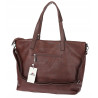 Torebka damska shopper A4 elegancka torba duża do pracy CH6687 Czekoladowa