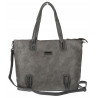 Torebka damska shopper A4 elegancka torba duża do pracy CH6687 Szara