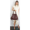 Torebka damska shopper A4 elegancka torba duża do pracy CH6687 Czekoladowa