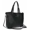 Torebka damska shopper A4 elegancka torba duża do pracy CH6687 Czarna