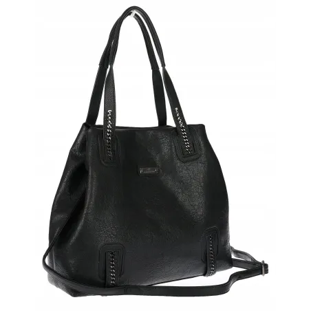Torebka damska shopper A4 elegancka torba duża do pracy CH6687 Czarna