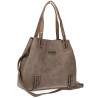 Torebka damska shopper A4 elegancka torba duża na ramię CH6687 Brązowa