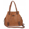 Torebka damska shopper A4 elegancka torba duża do pracy CH6687 Brązowa