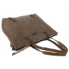 Torebka damska shopper A4 elegancka torba duża na ramię CH6687 Brązowa