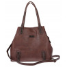 Torebka damska shopper A4 elegancka torba duża do pracy CH6687 Czekoladowa