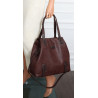 Torebka damska shopper A4 elegancka torba duża do pracy CH6687 Czekoladowa