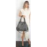 Torebka damska shopper A4 elegancka torba duża do pracy CH6687 Szara