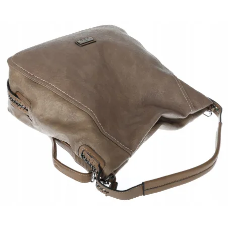 Torebka Damska Worek duża włoska marka CHARRO A4 pojemna CH6688 Brązowa