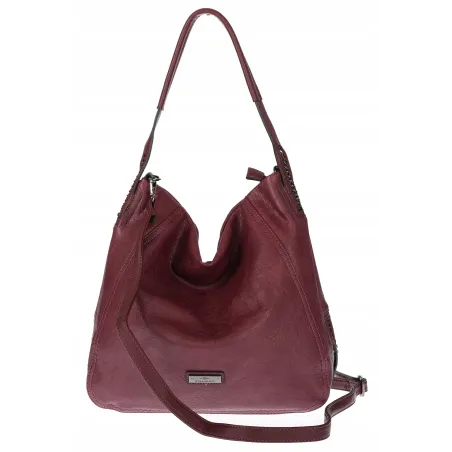 Torebka Damska Worek duża włoska marka CHARRO A4 pojemna CH6688 Bordowa