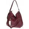 Torebka Damska Worek duża włoska marka CHARRO A4 pojemna CH6688 Bordowa