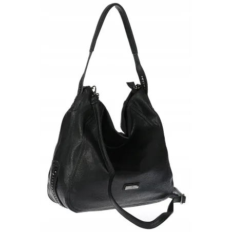 Torebka Damska Worek duża włoska marka CHARRO A4 pojemna CH6688 Czarna