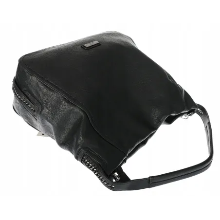 Torebka Damska Worek duża włoska marka CHARRO A4 pojemna CH6688 Czarna