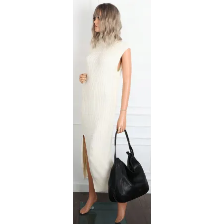 Torebka Damska Worek duża włoska marka CHARRO A4 pojemna CH6688 Czarna