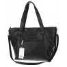 Torebka damska shopper A4 elegancka torba duża na ramię CH778 Czarna