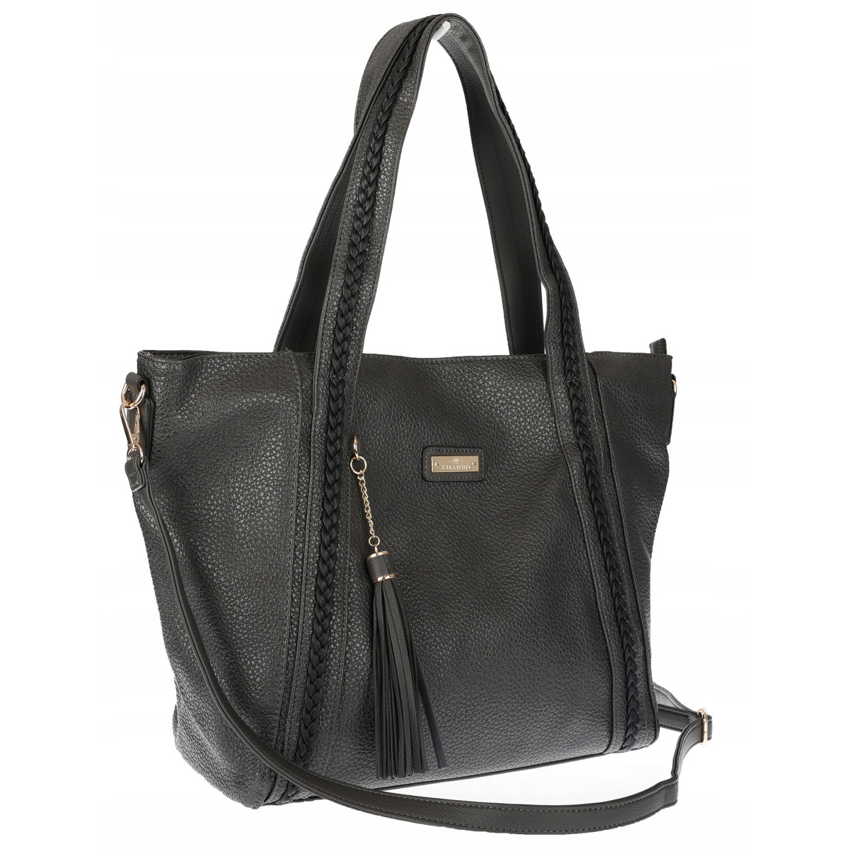 Torebka damska shopper A4 elegancka torba duża na ramię CH778 Szara