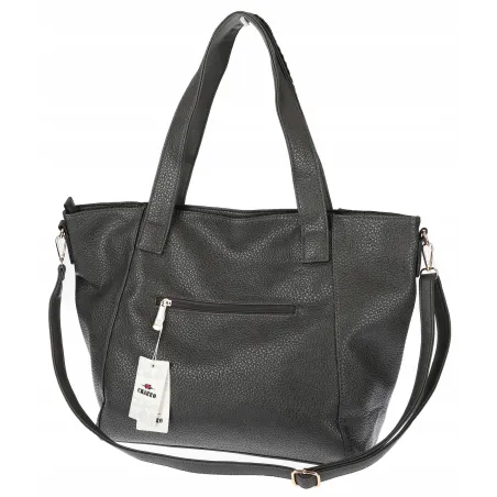 Torebka damska shopper A4 elegancka torba duża na ramię CH778 Szara