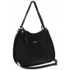 Torebka Damska Shopper Worek Pojemna Modna Duża Miejska Torba CH7716 Czarna