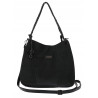 Torebka Damska Shopper Worek Pojemna Modna Duża Miejska Torba CH7716 Czarna