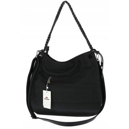 Torebka Damska Shopper Worek Pojemna Modna Duża Miejska Torba CH7716 Czarna