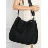 Torebka Damska Shopper Worek Pojemna Modna Duża Miejska Torba CH7716 Czarna