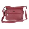 Torebka Damska Listonoszka Modna Pojemna Torba na Ramię CJYUA7416 Bordowa