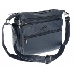 Torebka Damska Listonoszka Modna Pojemna Torba na Ramię CJYUA7416 Granatowa