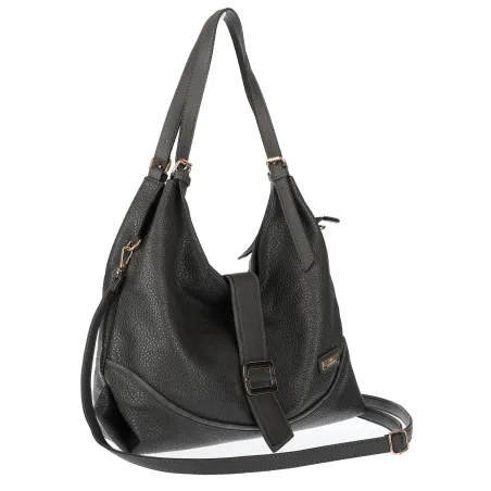 Torebka Damska listonoszka worek torba na ramię duża pojemna CH7712 Szara