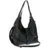 Torebka Damska listonoszka worek torba na ramię duża pojemna CH7712 Czarna