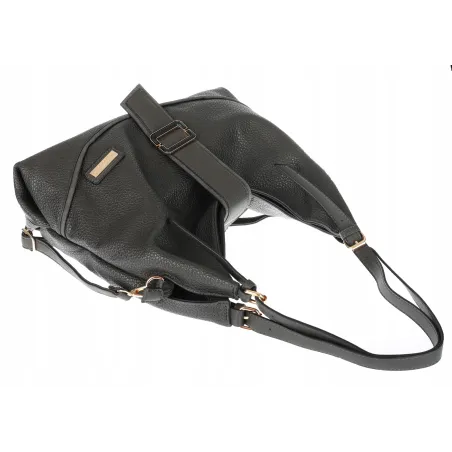 Torebka Damska listonoszka worek torba na ramię duża pojemna CH7712 Szara