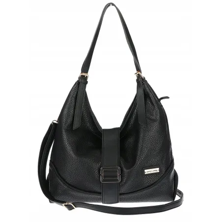 Torebka Damska listonoszka worek torba na ramię duża pojemna CH7712 Czarna