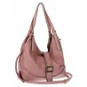Torebka Damska listonoszka worek torba na ramię duża pojemna CH7712 Różowa