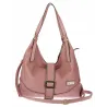 Torebka Damska listonoszka worek torba na ramię duża pojemna CH7712 Różowa