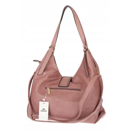 Torebka Damska listonoszka worek torba na ramię duża pojemna CH7712 Różowa