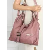 Torebka Damska listonoszka worek torba na ramię duża pojemna CH7712 Różowa