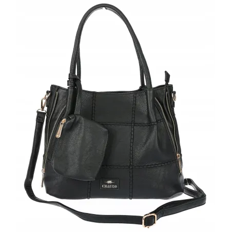 Torebka Damska Shopperka Pojemna Duża A4 Modna Torba kuferek CH3327 Czarna