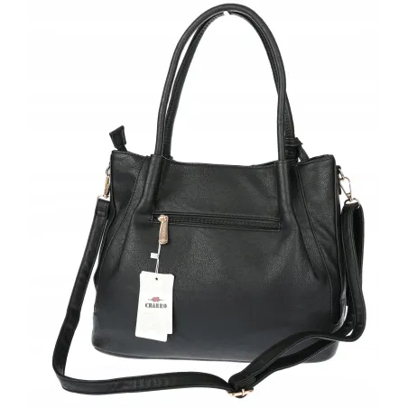 Torebka Damska Shopperka Pojemna Duża A4 Modna Torba kuferek CH3327 Czarna